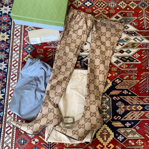 Gucci x Balenciaga The Hacker Project Thigh Boots - Picture 4 of 8